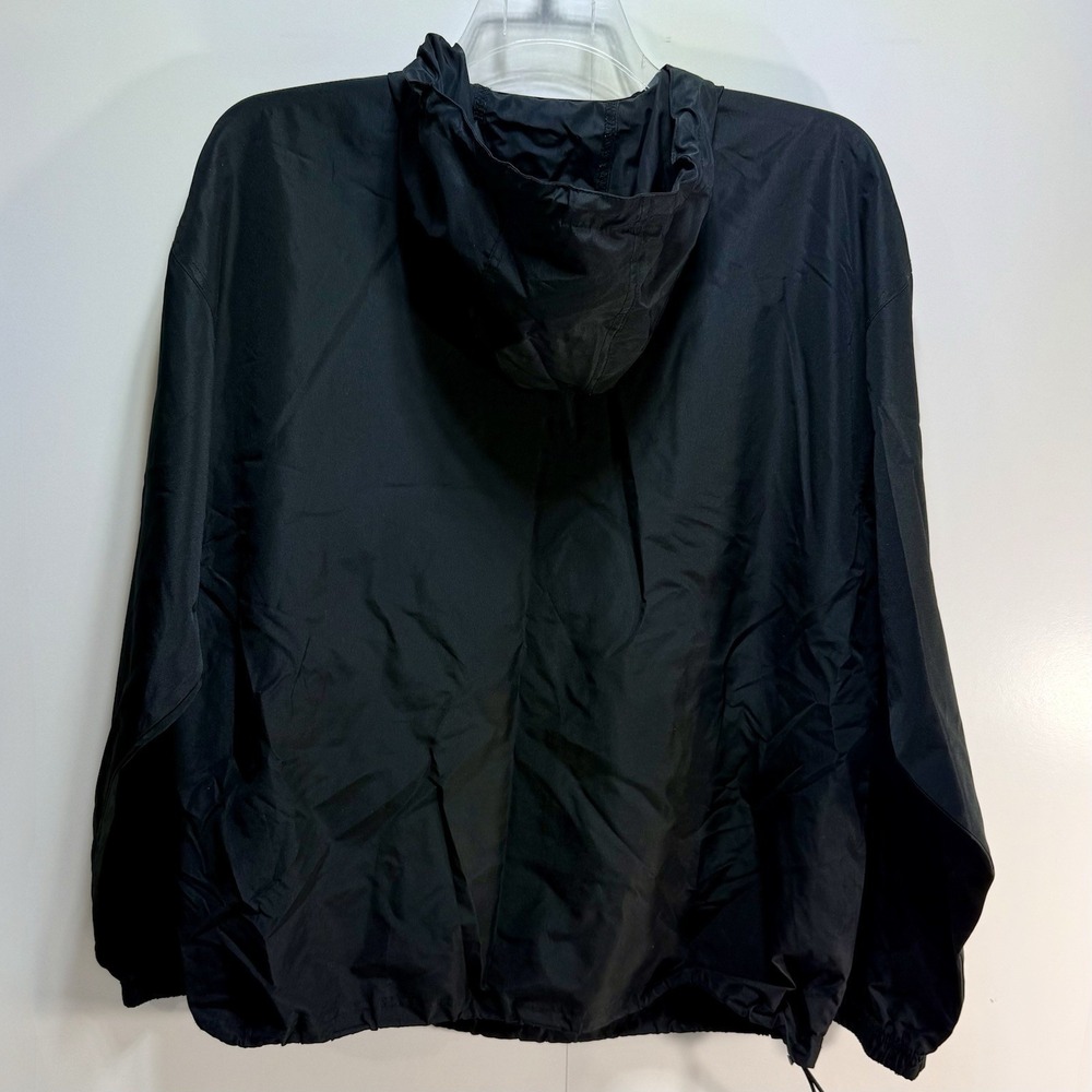 Champion UCF Windbreaker‎ Hoodie Jacket Mens Large Black 1/2 Zip Pullover